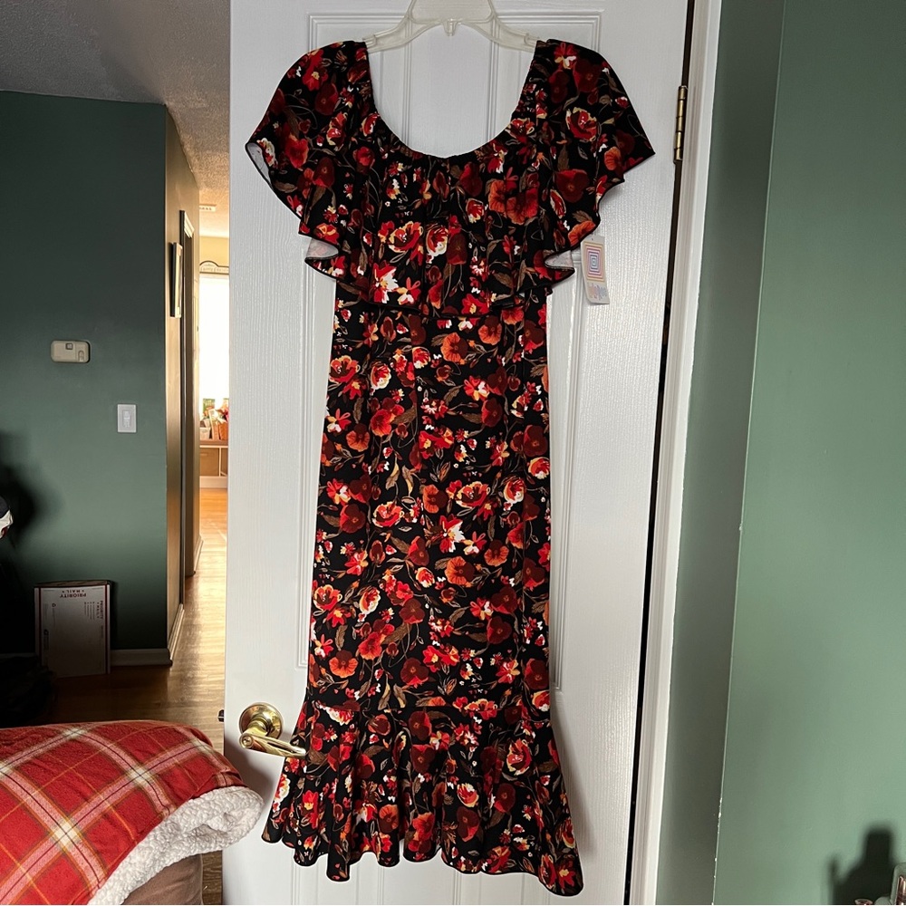 LuLaRoe CiCi Floral Dress NWT Size Large